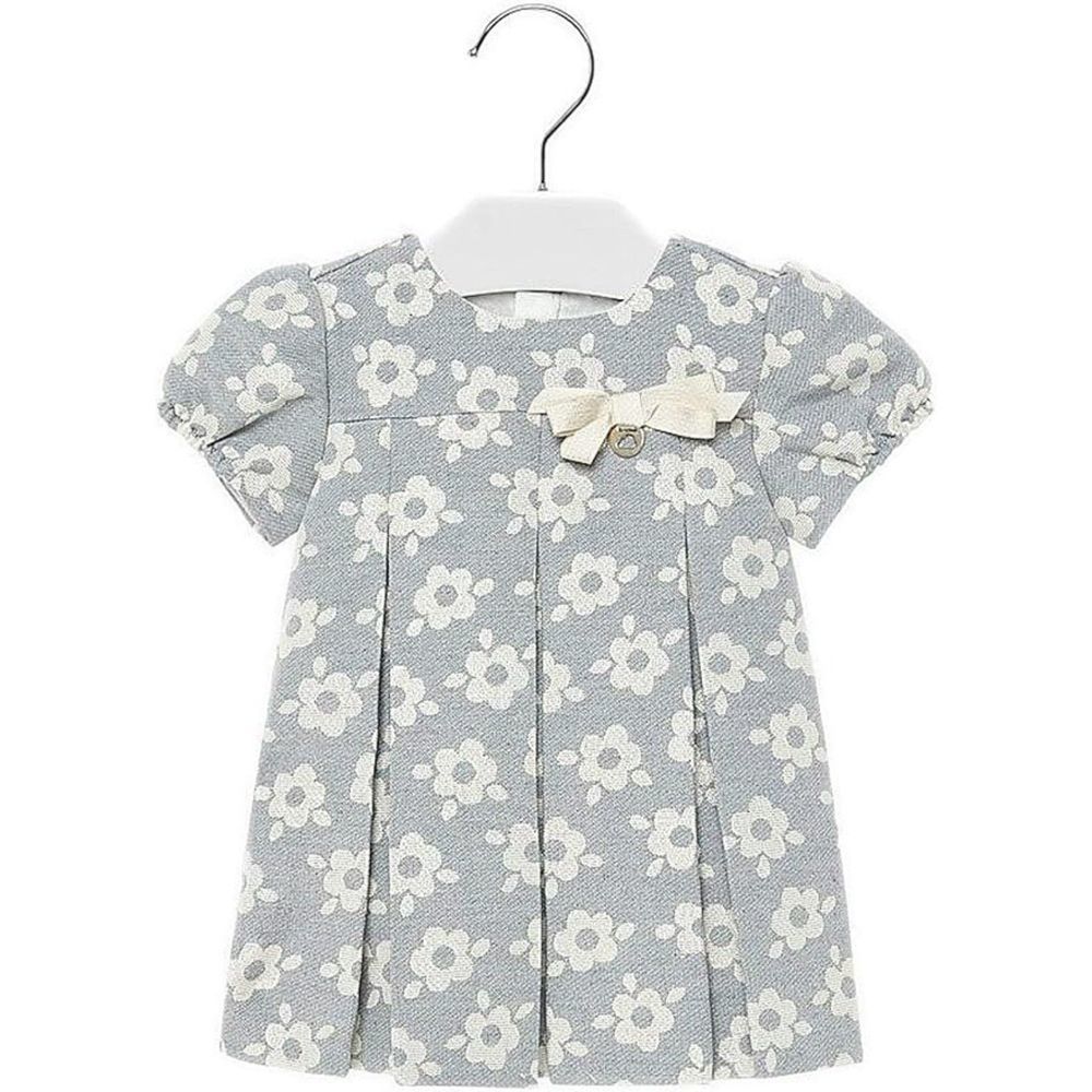 NWT Mayoral Jacquard Flower Metallic Dress Sz 18m